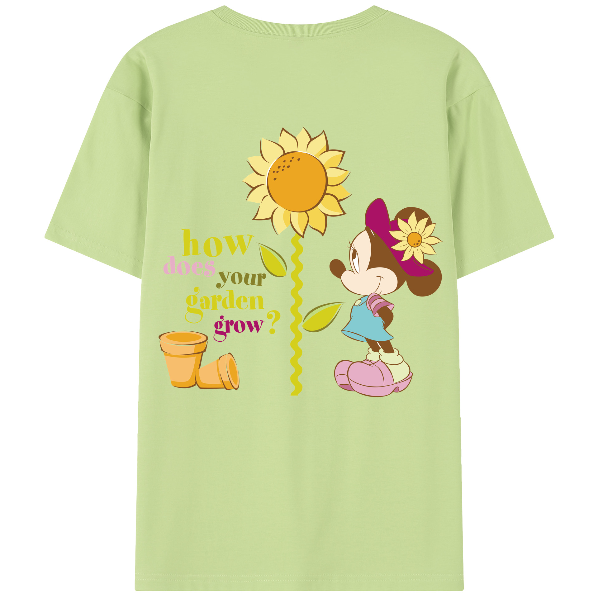 （画像用） ミッキーマウス Mickey Mouse 綿100％半袖Tシャツ（背面プリント）